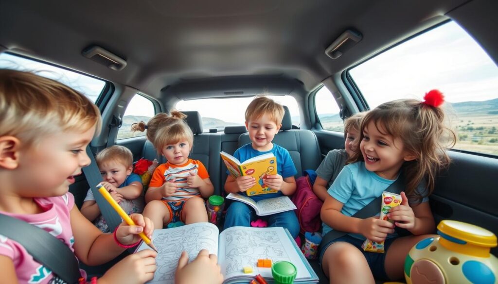 Beschäftigung für Kinder im Auto