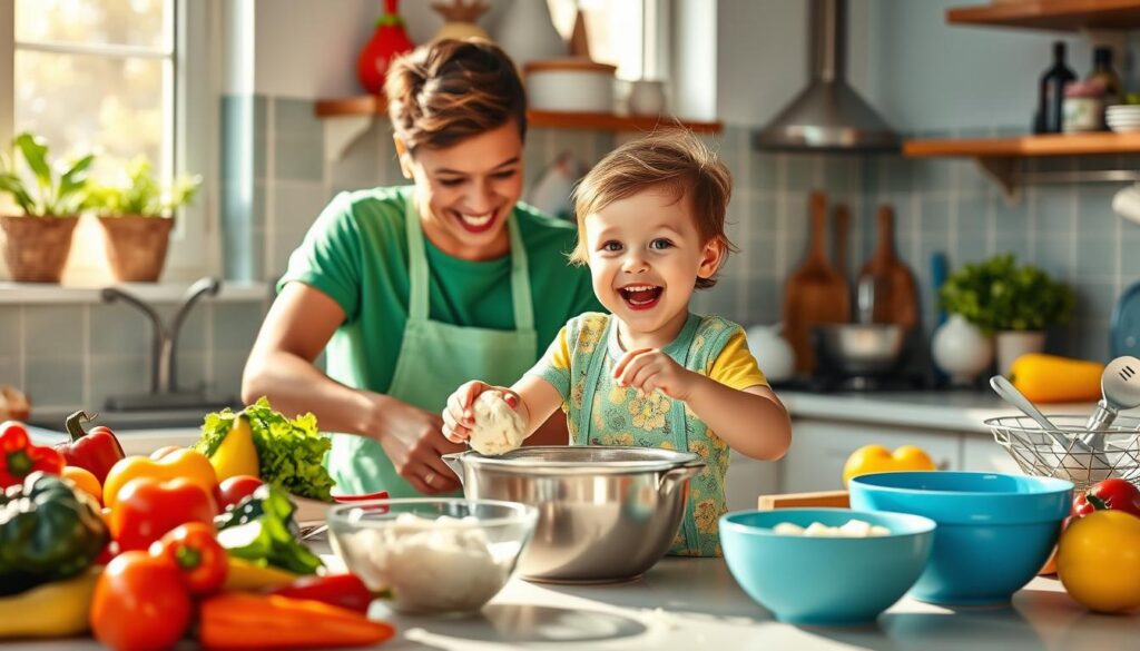 Kochen mit Kleinkindern