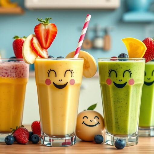 Rezepte für kinderfreundliche Smoothies