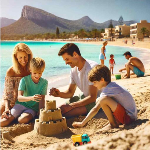 Sonniger Strandtag auf Mallorca