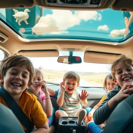 Spiele für lange Autofahrten mit Kindern