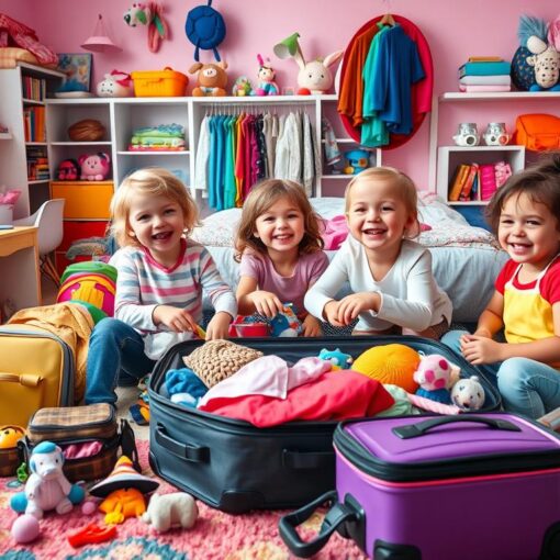 Tipps für das Packen von Koffern mit Kindern