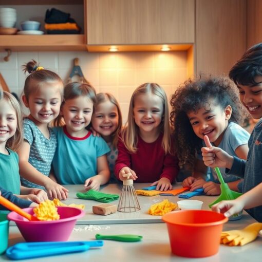 Wie man Kinder in die Haushaltsführung einbezieht