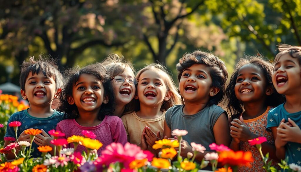 Kinder singen zusammen Kinder singen zusammen