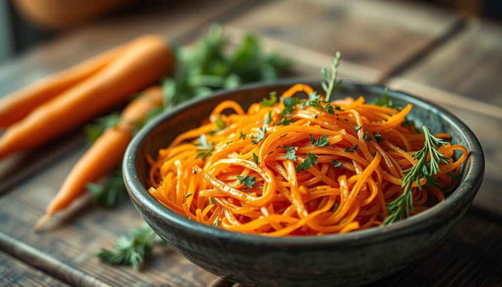 Möhrensalat in einer Schale