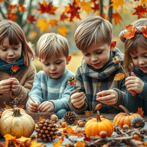 basteln Herbst Kinder 10 Jahre
