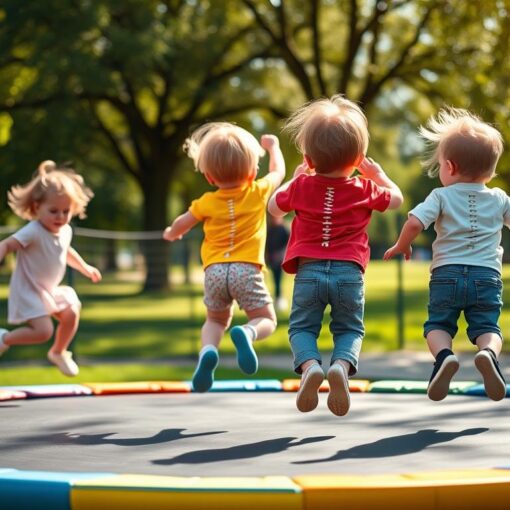 Trampolin Kleinkinder Wirbelsäule