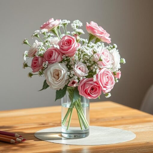 Bleistift Blumen zeichnen