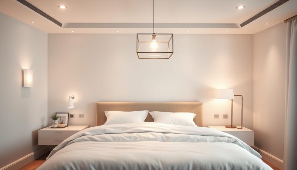 Moderne Schlafzimmerbeleuchtung