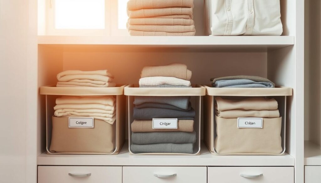 Kleiderschrank organisieren Drei-Kisten-Methode Kleiderschrank organisieren Drei-Kisten-Methode