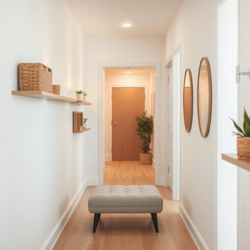 Schmalen Flur gestalten