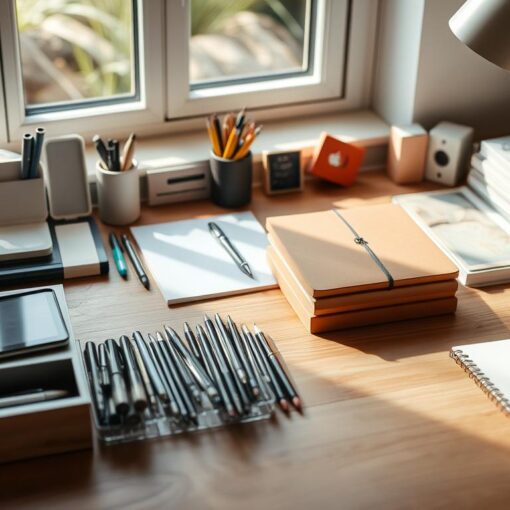 Schreibtisch organisieren