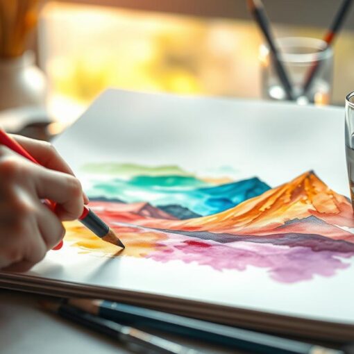 Aquarellstifte wie benutzen