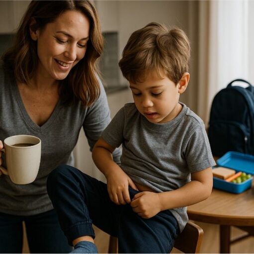 Morgenroutine mit Kindern