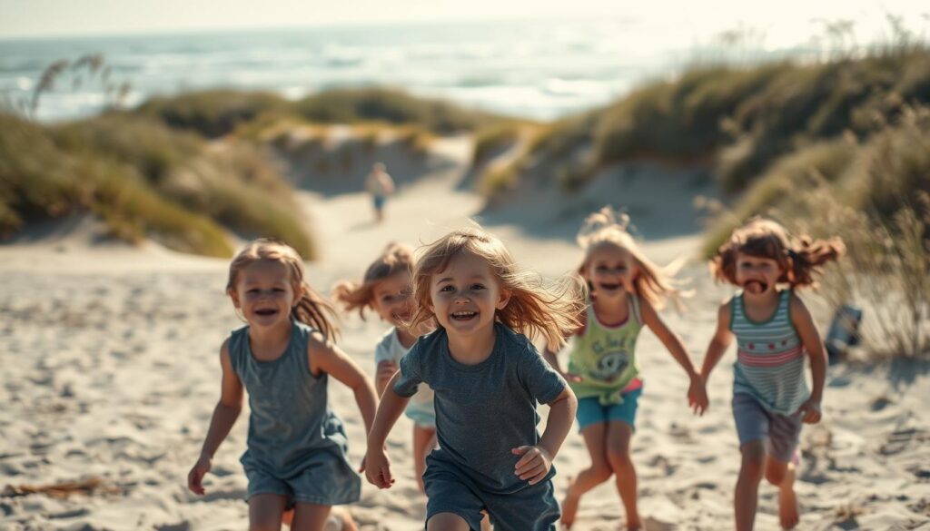 Strand Cuxhaven Kinder beim Spielen