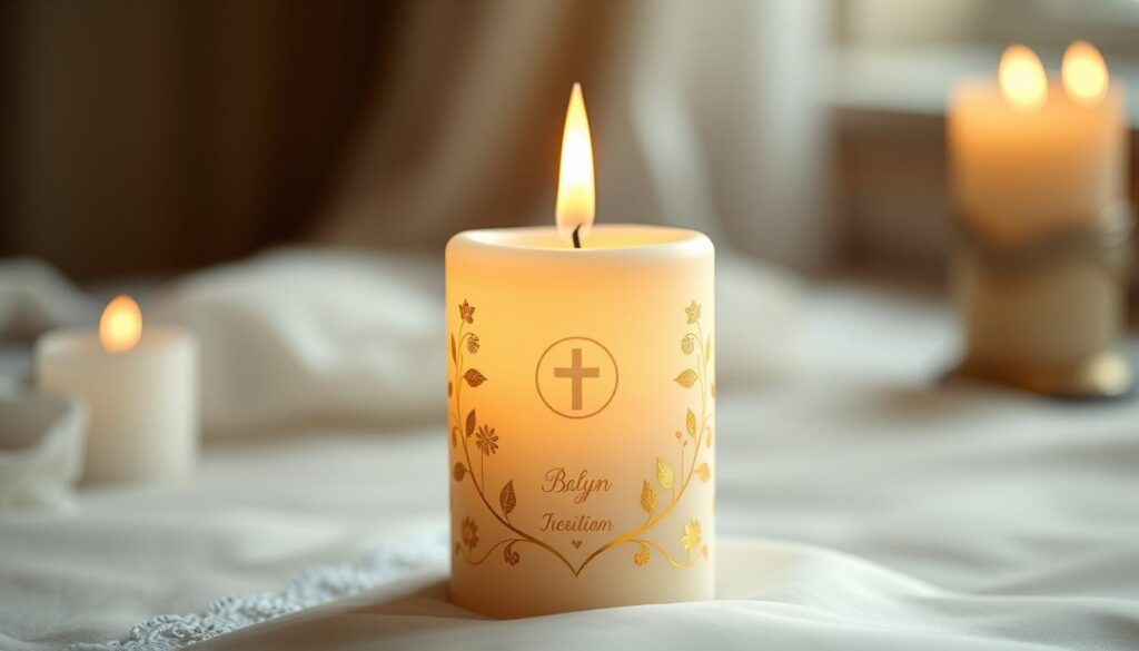 Personalisierte Taufkerzen Design