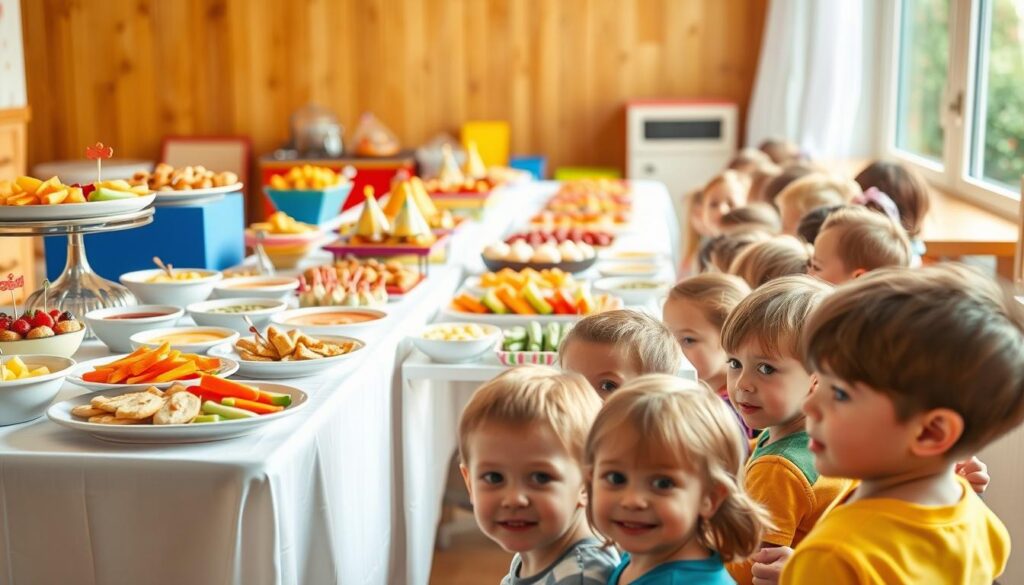 kinderfreundliches Partybuffet Organisation