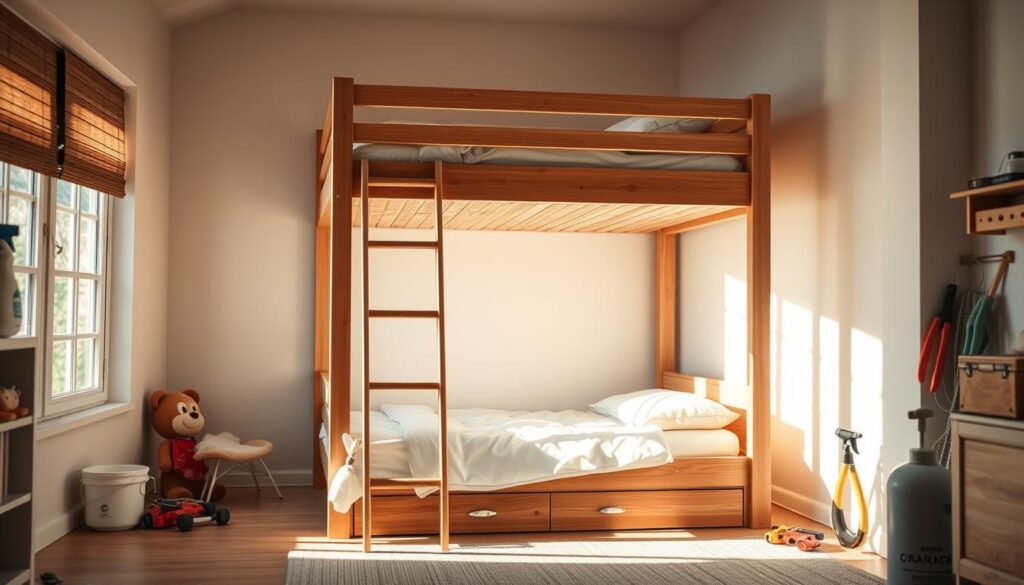 Kinderhochbett Wartung und Pflege