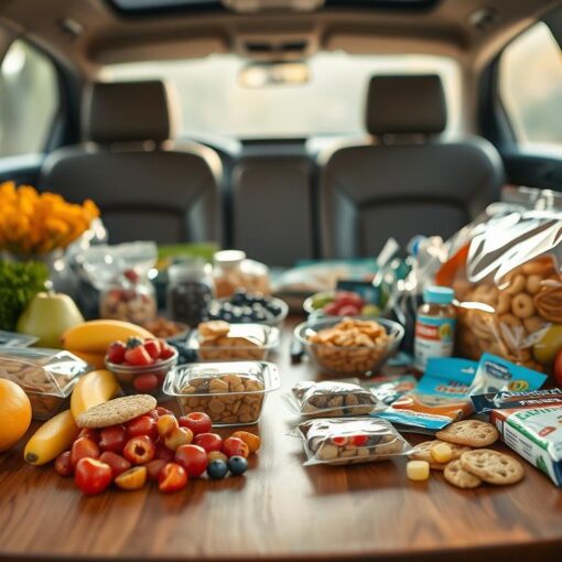 Snacks lange Autofahrt Kinder