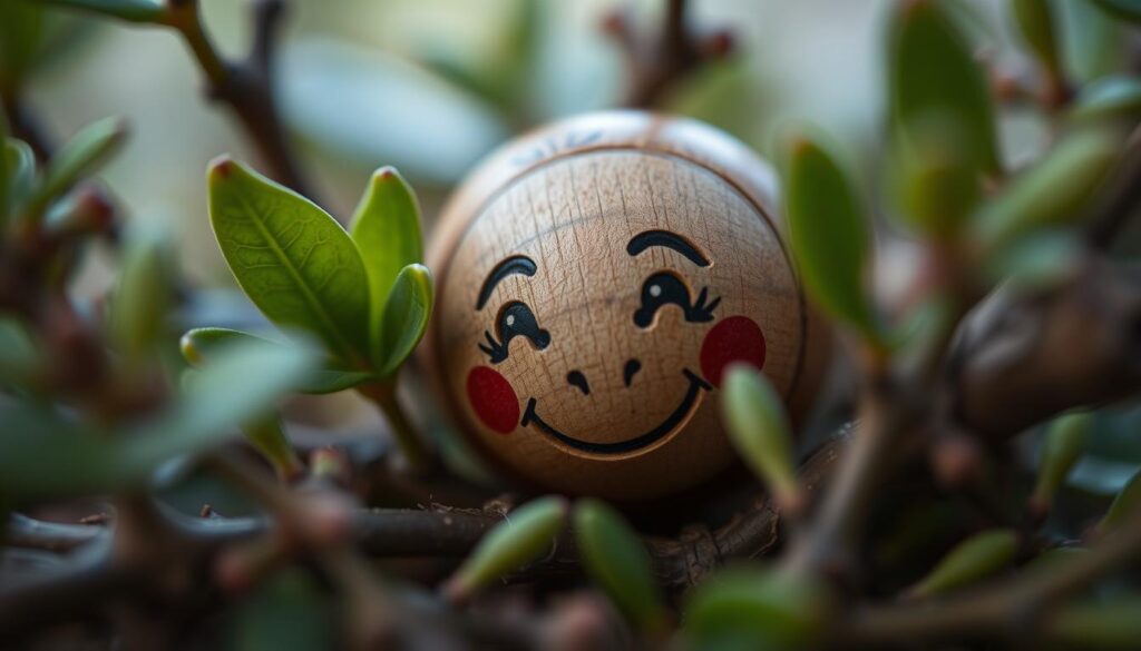 Gestaltung Gesicht Würmchen Holzkugel Gestaltung Gesicht Würmchen Holzkugel