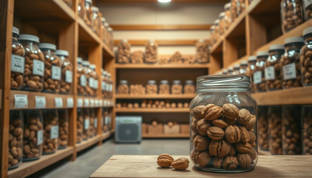 sichere Lagerung von Nüssen