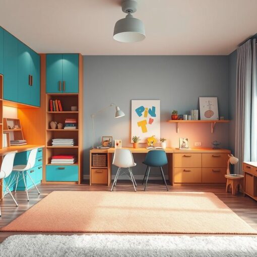 2 Kinder in einem Zimmer