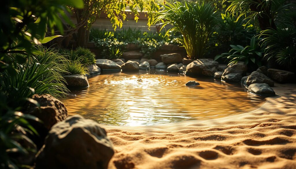 Wasser- und Sandbereiche Garten Wasser- und Sandbereiche Garten
