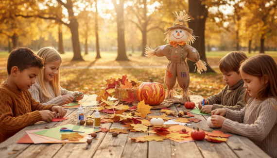 Basteln Herbst Kinder 10 Jahre