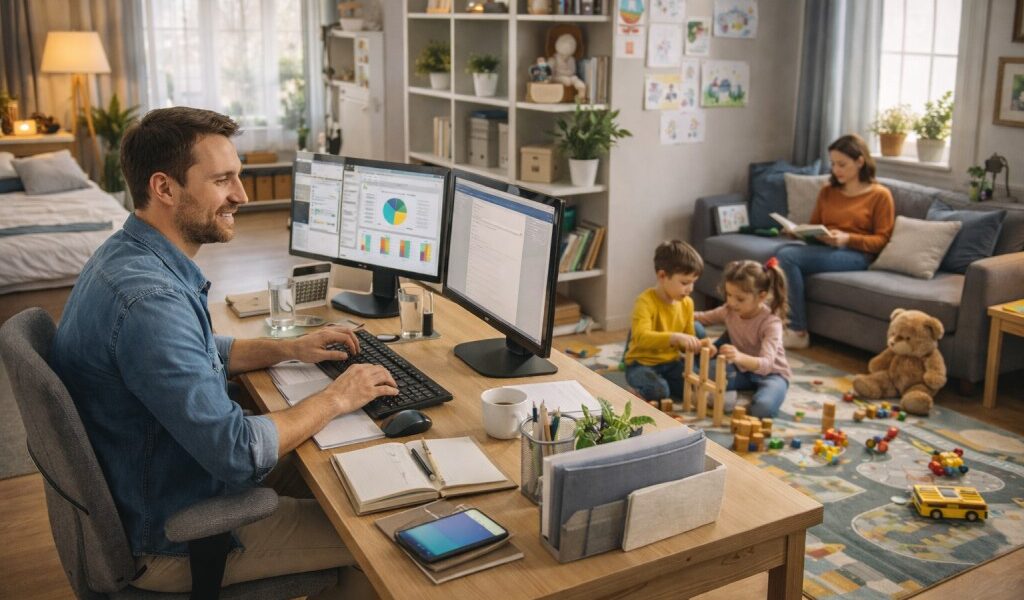 Homeoffice und Familienalltag