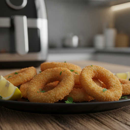 Tintenfischringe im Airfryer