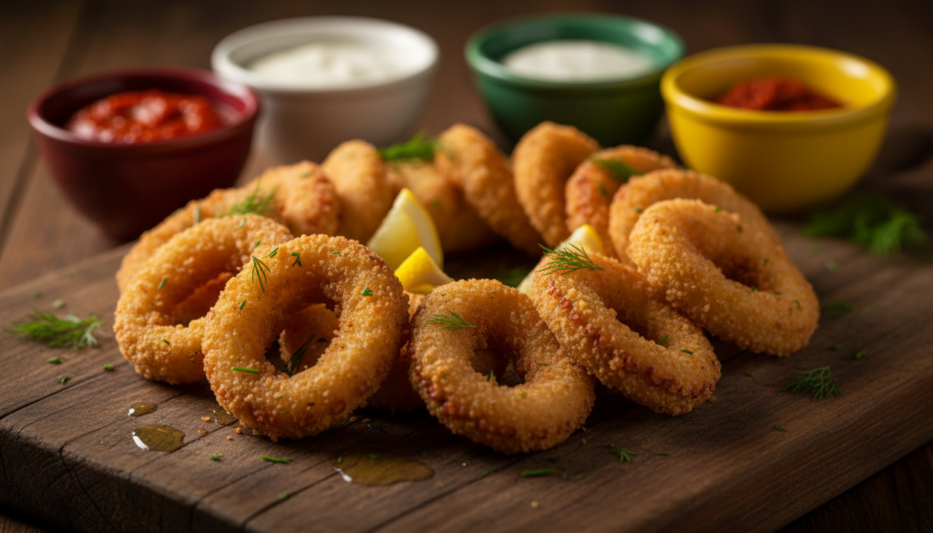 kreative Rezeptideen Tintenfischringe