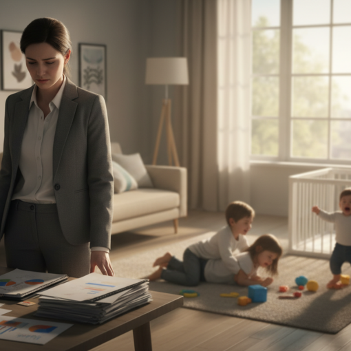 Berufstätige Mutter ständig krank