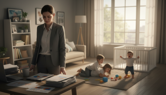 Berufstätige Mutter ständig krank