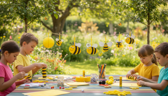 Bienen basteln einfach