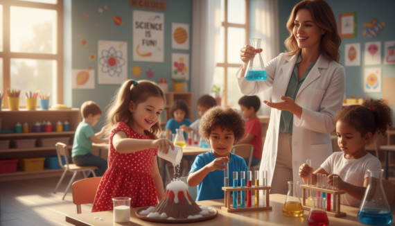 Experimente für Kinder Kindergarten