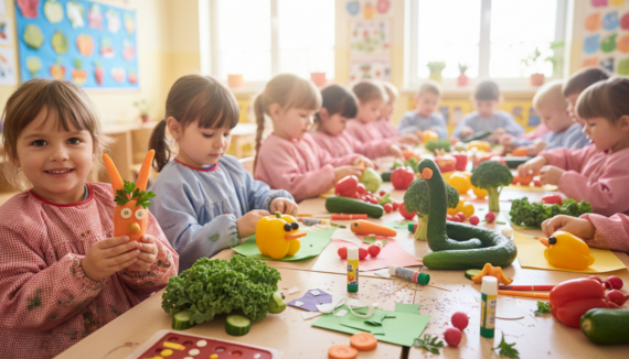 Gemüse Tiere Kindergarten
