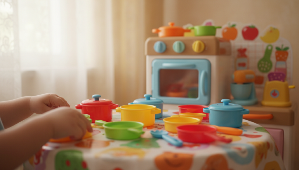 Sicheres Spielen mit Kinderküchengeschirr