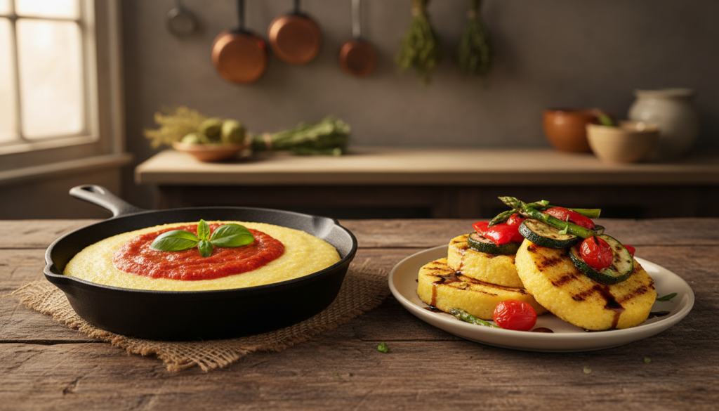 Klassische und moderne Polenta Zubereitung