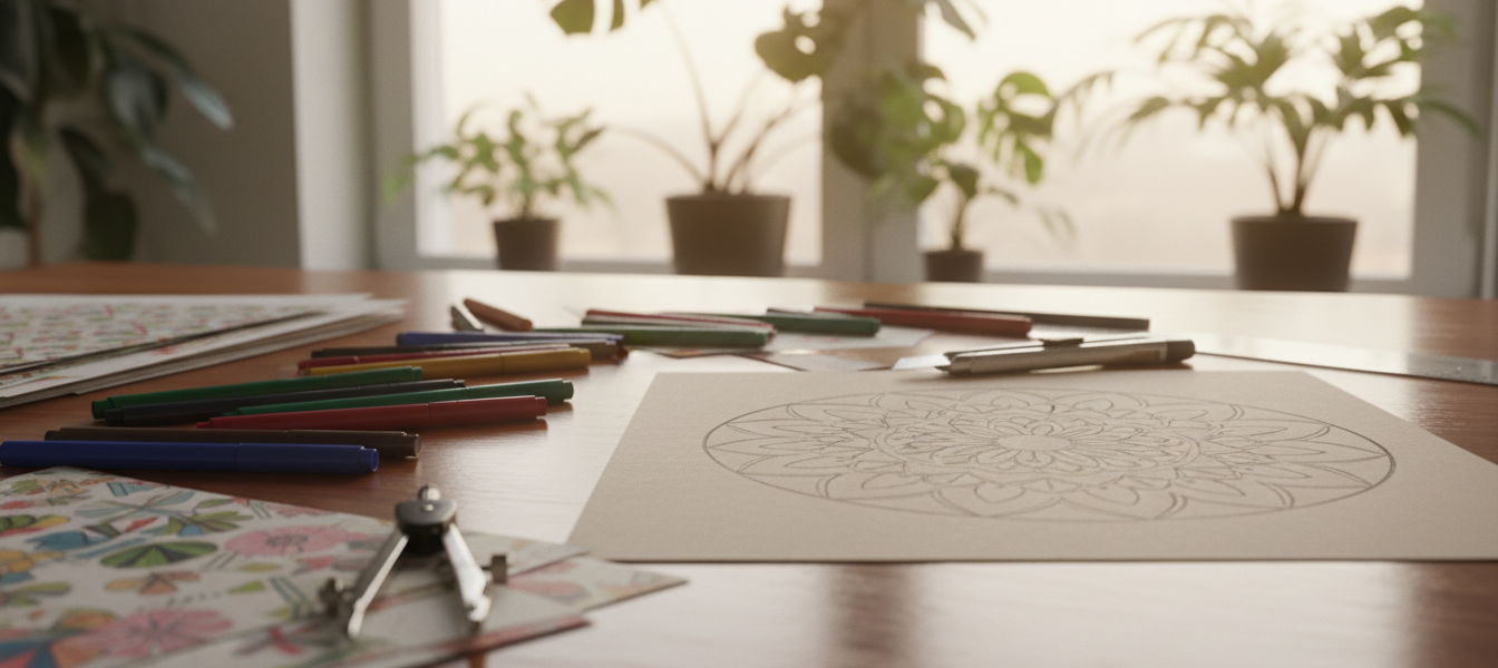 Mandala Schablone selber machen