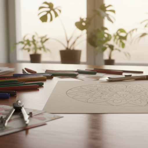 Mandala Schablone selber machen