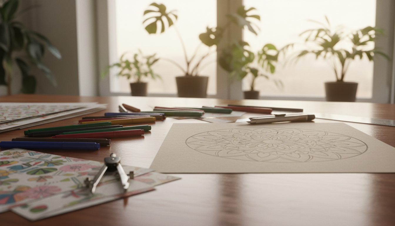 Mandala Schablone selber machen