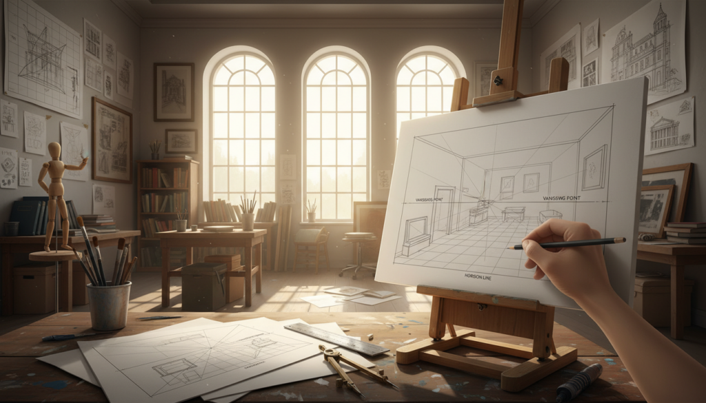 Schritt-für-Schritt Anleitung Zentralperspektive