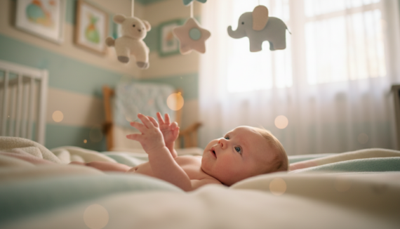 Wie sehen Babys mit 4 Wochen