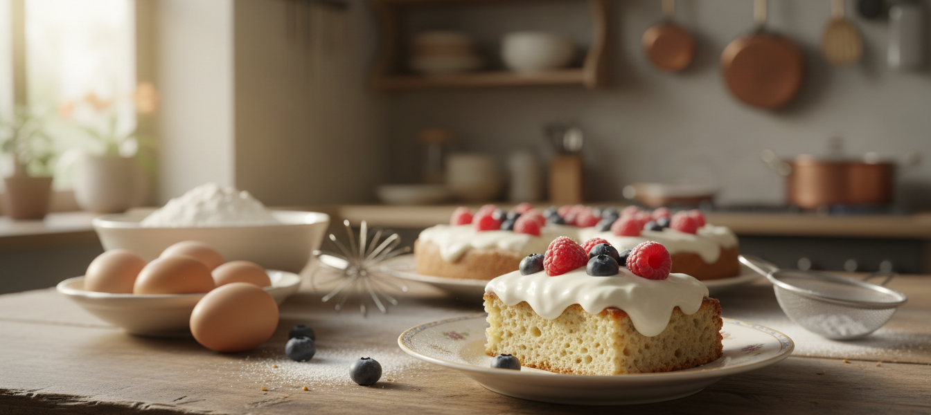 Kuchen mit Creme Fraiche