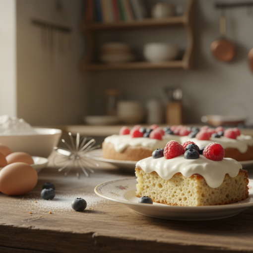 Kuchen mit Creme Fraiche