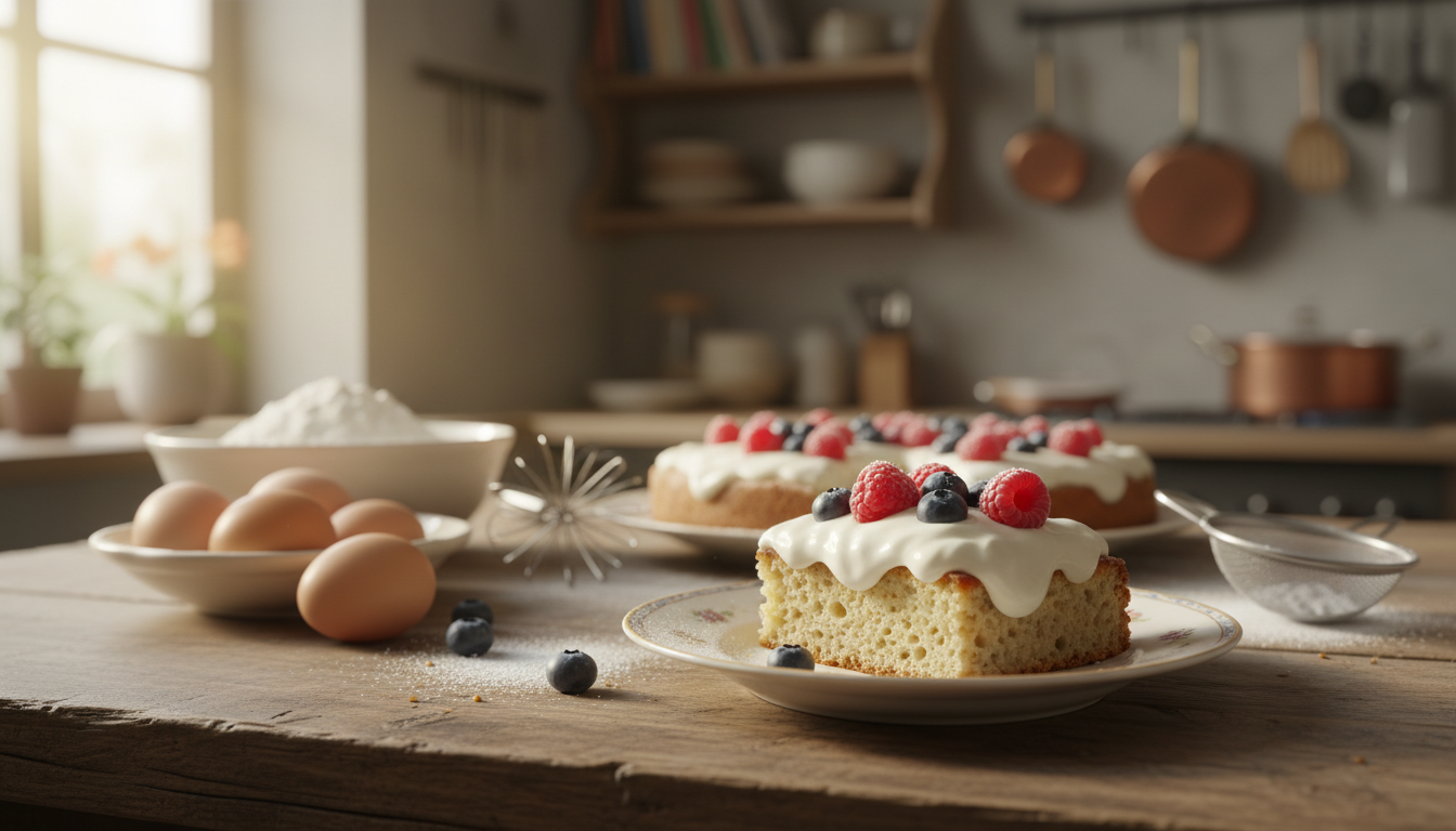 Kuchen mit Creme Fraiche