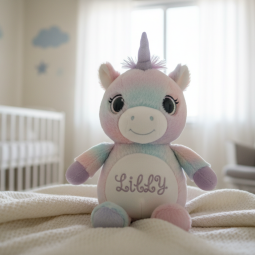 Personalisiertes Kuscheltier zur Geburt