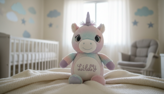 Personalisiertes Kuscheltier zur Geburt