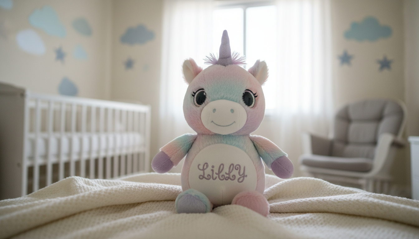 Personalisiertes Kuscheltier zur Geburt