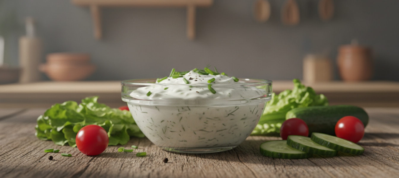 Salatdressing saure Sahne